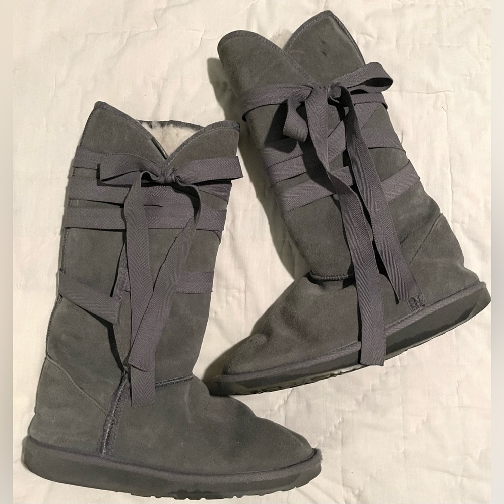 Emu Wool Lined Suede Boots - image 1